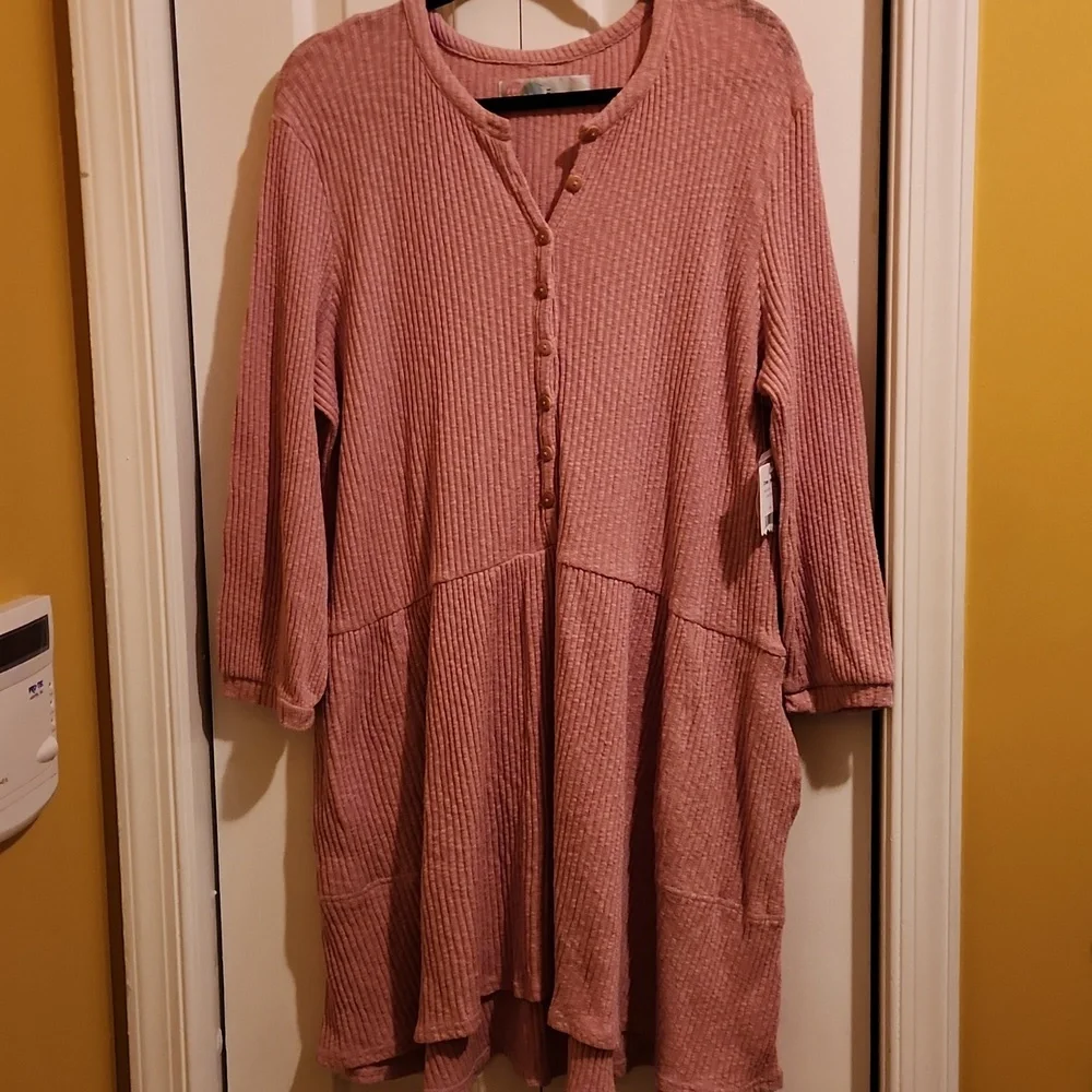 Free People Blossom Button up Mini Dress Medium NWT - Picture 2 of 6